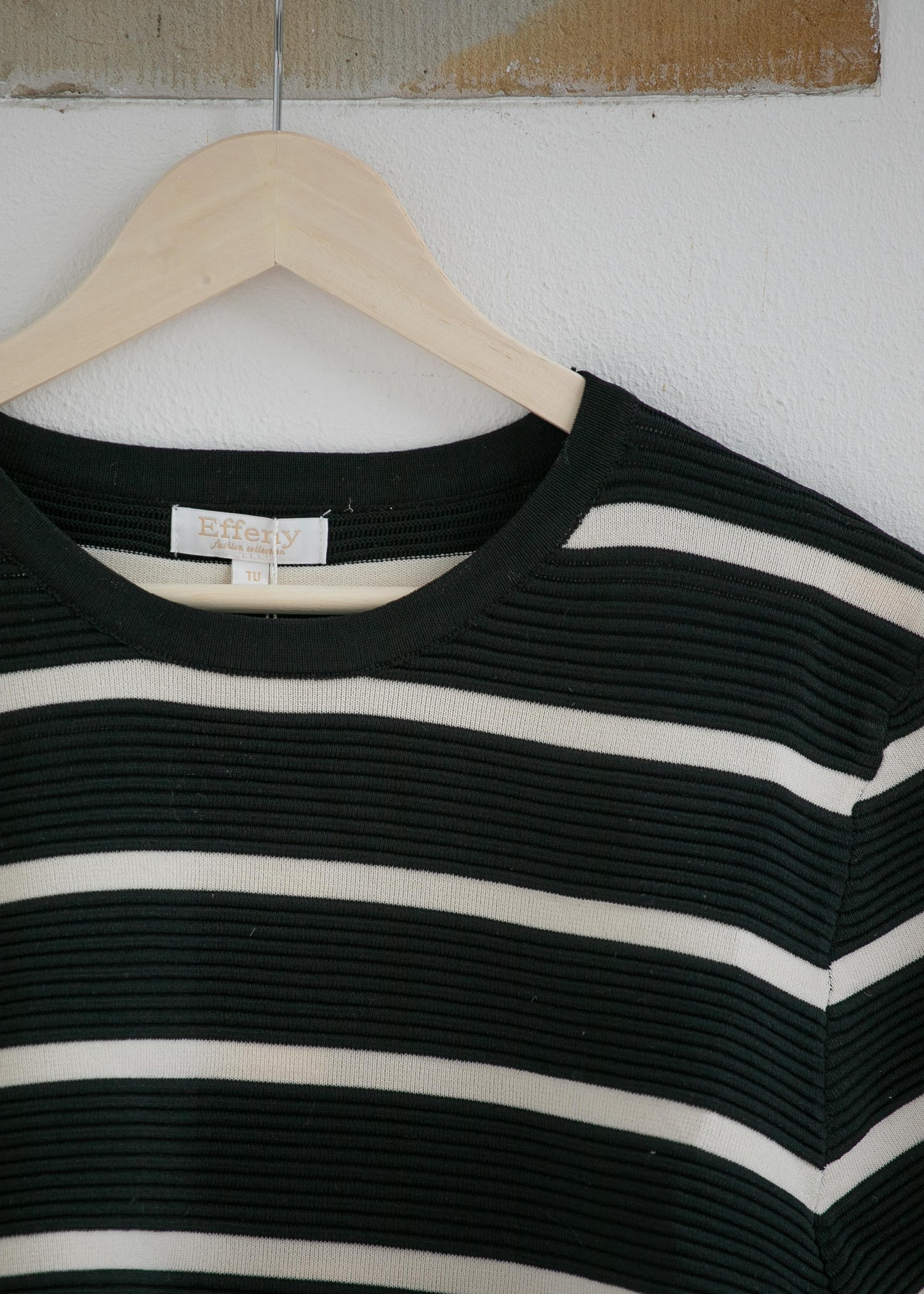Ribbed Tshirt schwarz