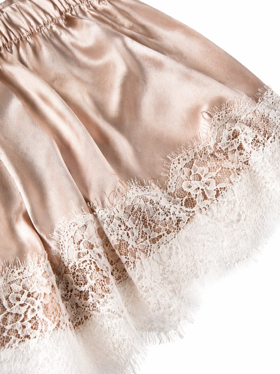 Satin Spitzen Shorts