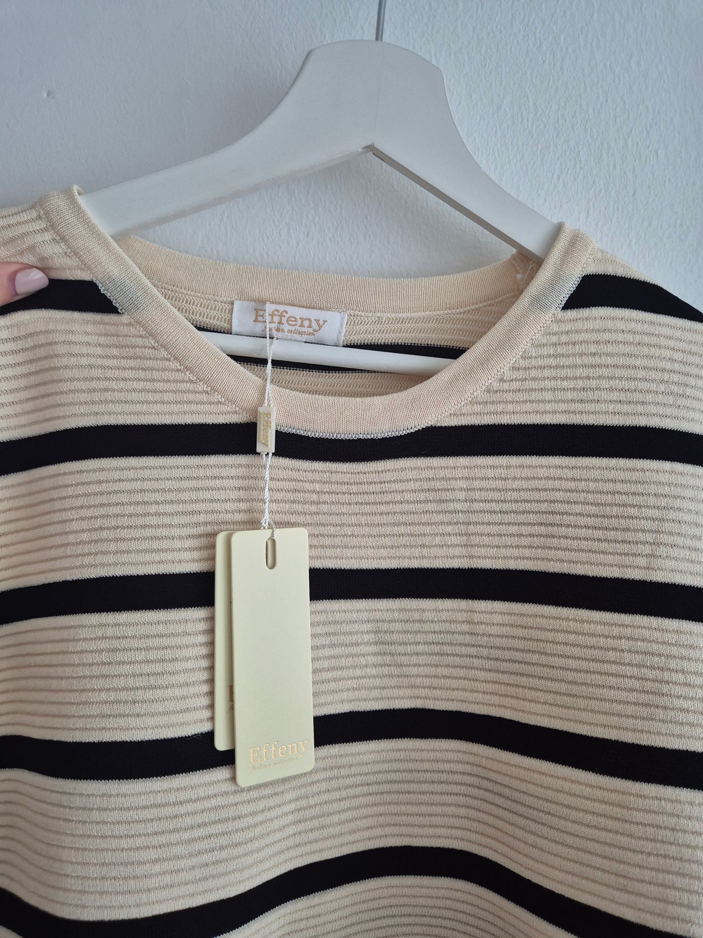 Ribbed Tshirt schwarz