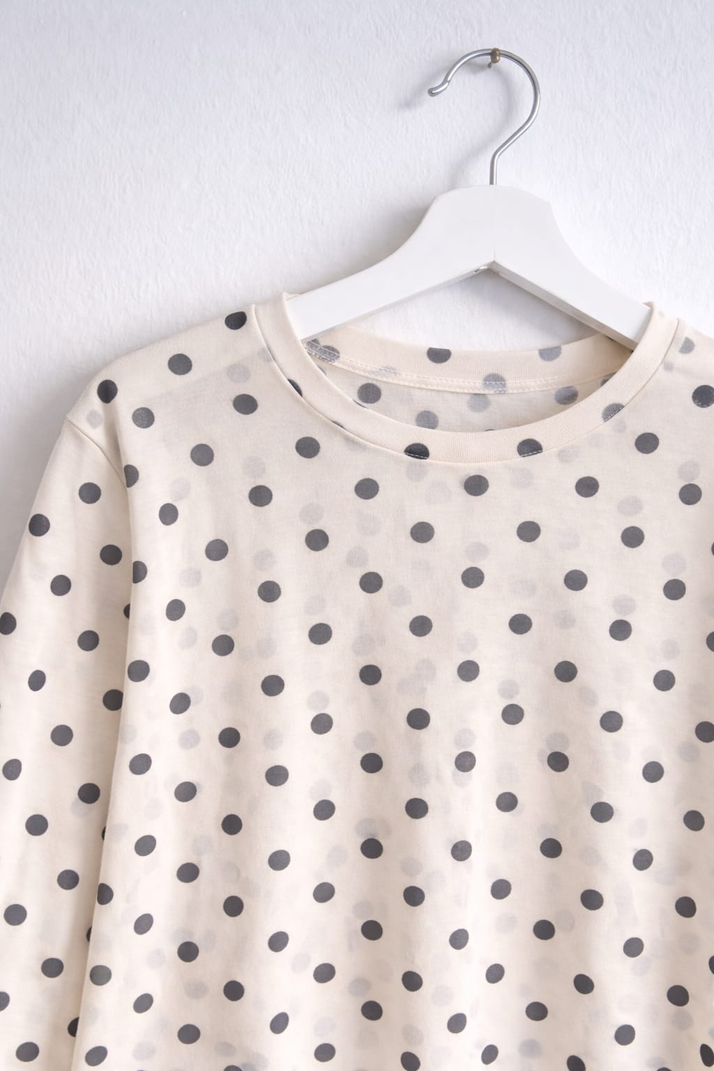 Polka Dots Meshshirt beige