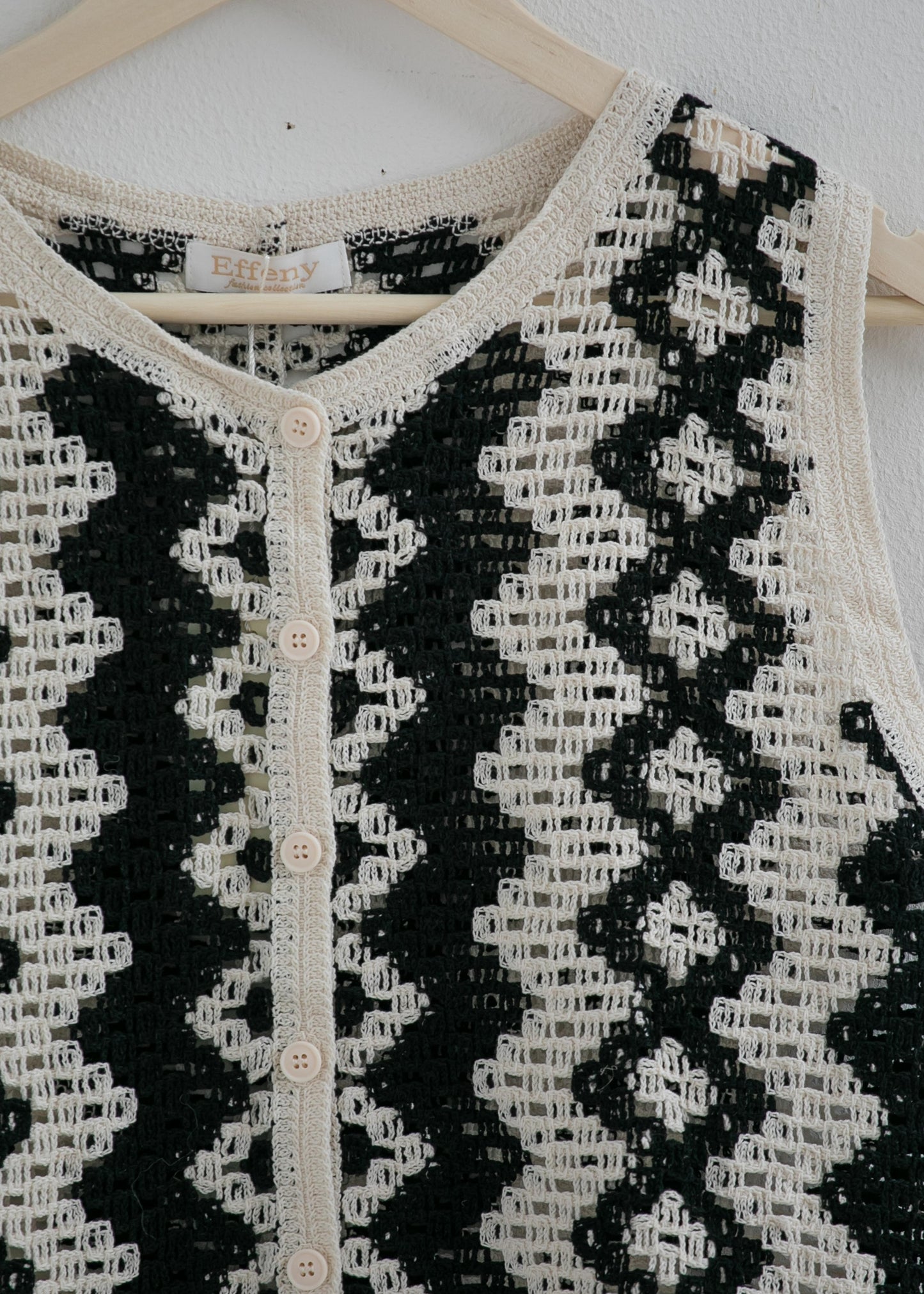 Sommer Weste Ribbed
