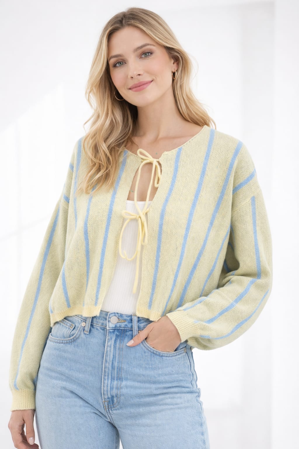 Gestreifter Cardigan