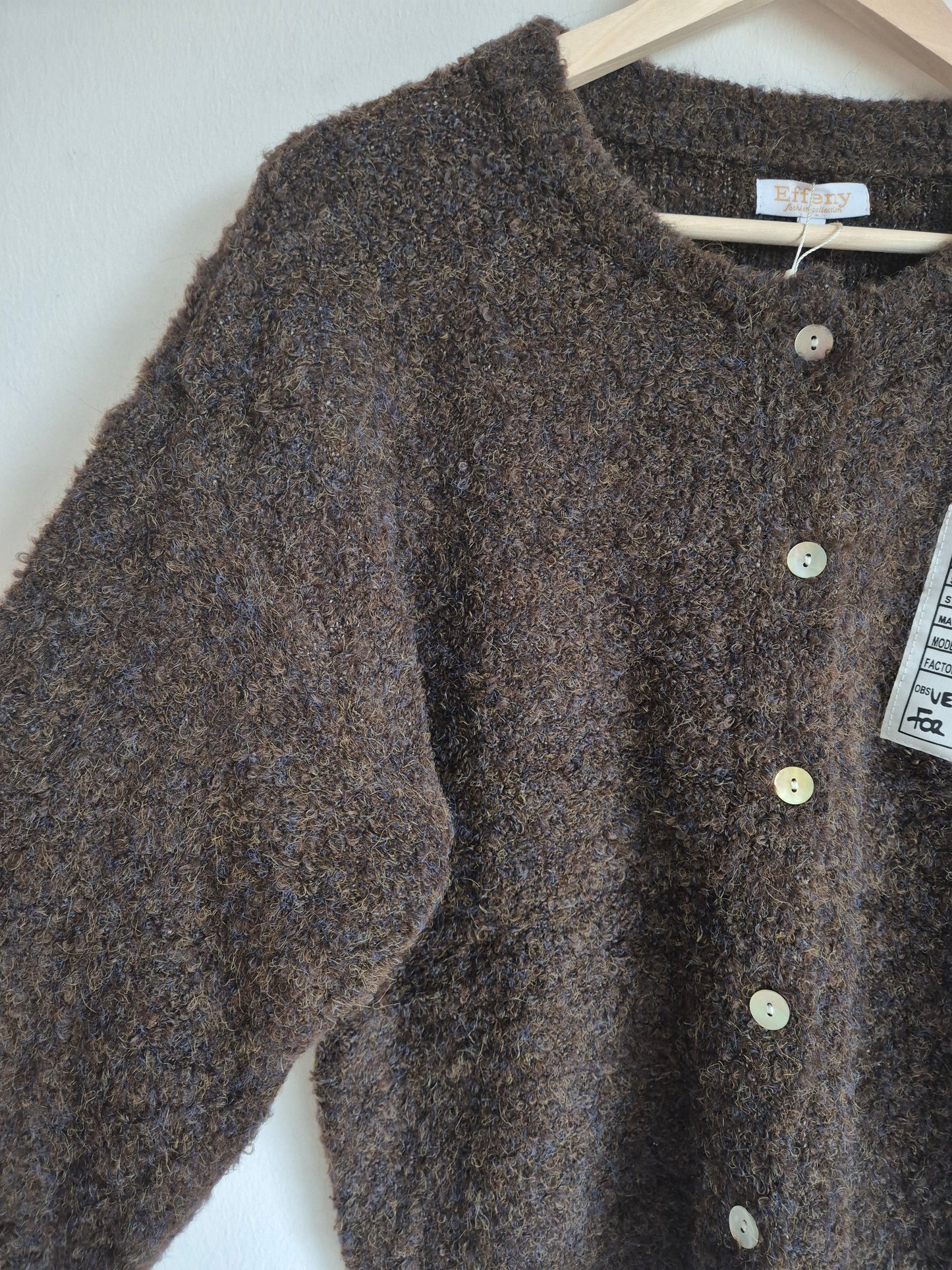 Bouclè Cardigan Coffee