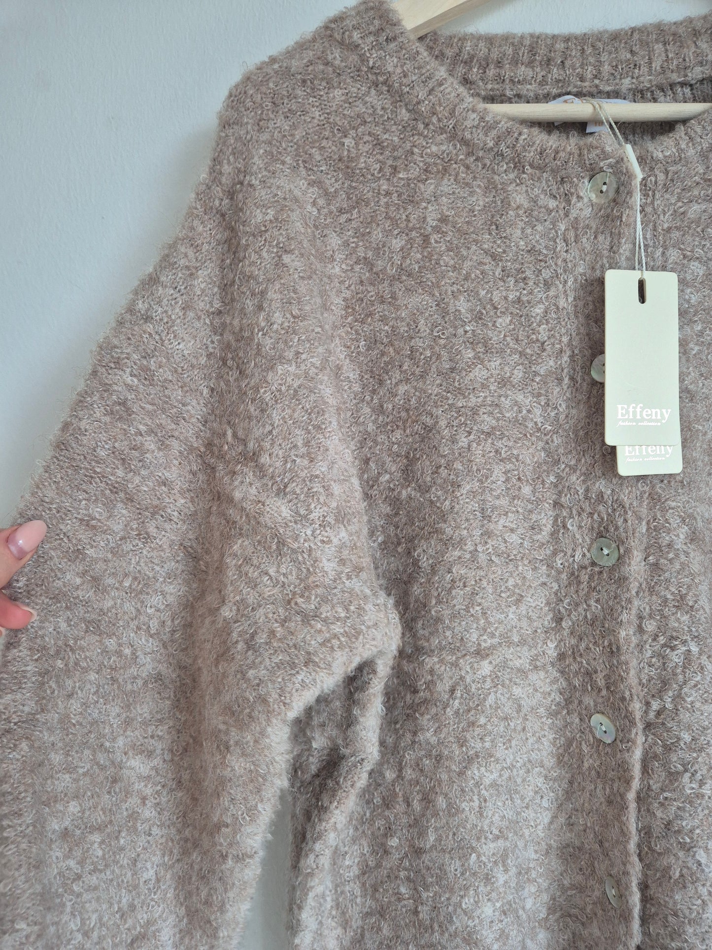 Bouclè Cardigan Toffee