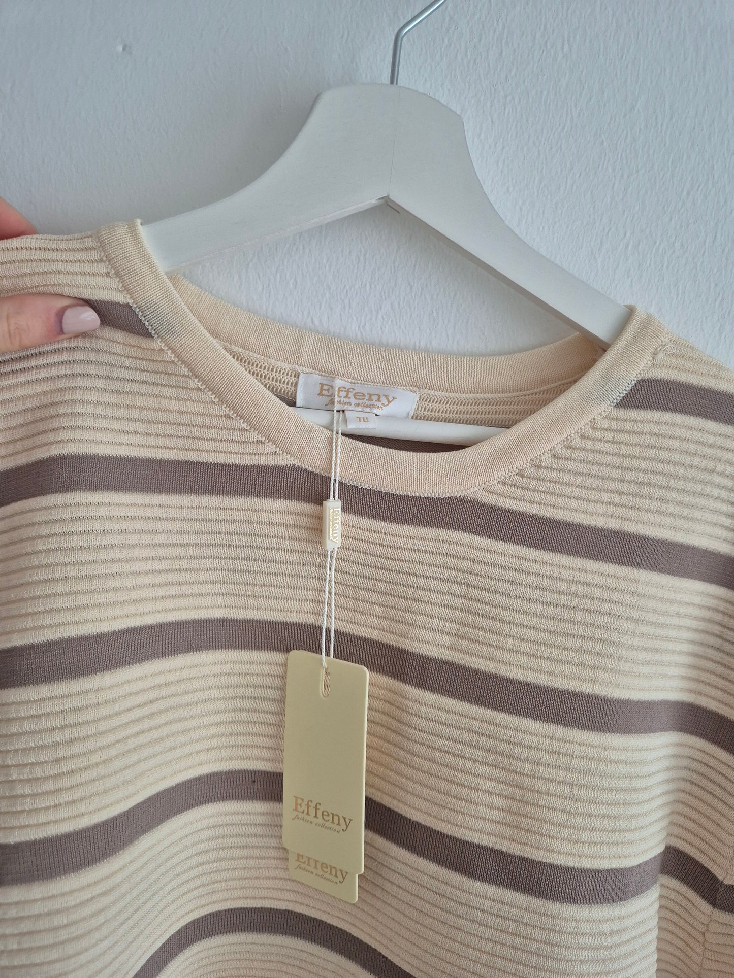Ribbed Tshirt beige