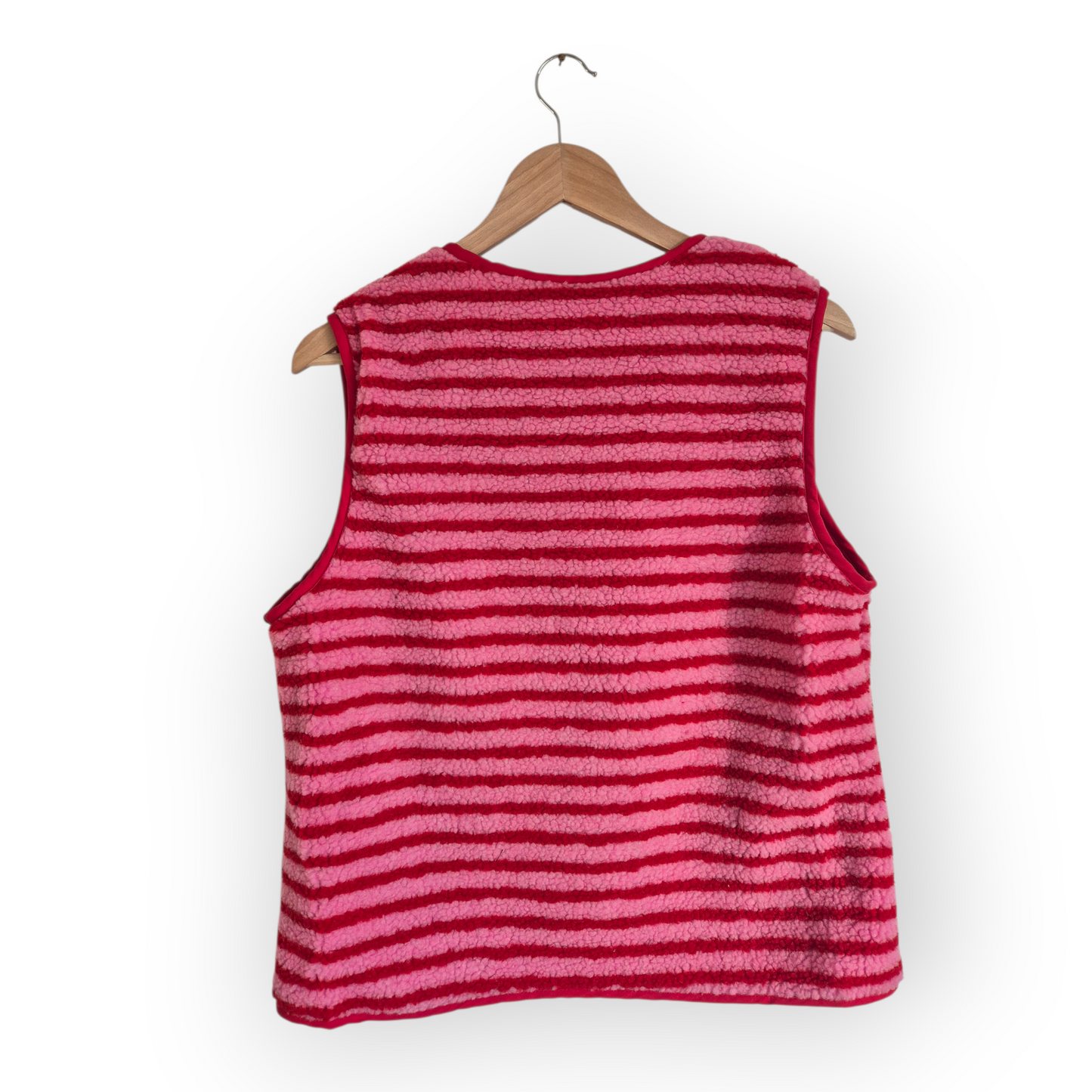 Teddyfleeceweste gestreift