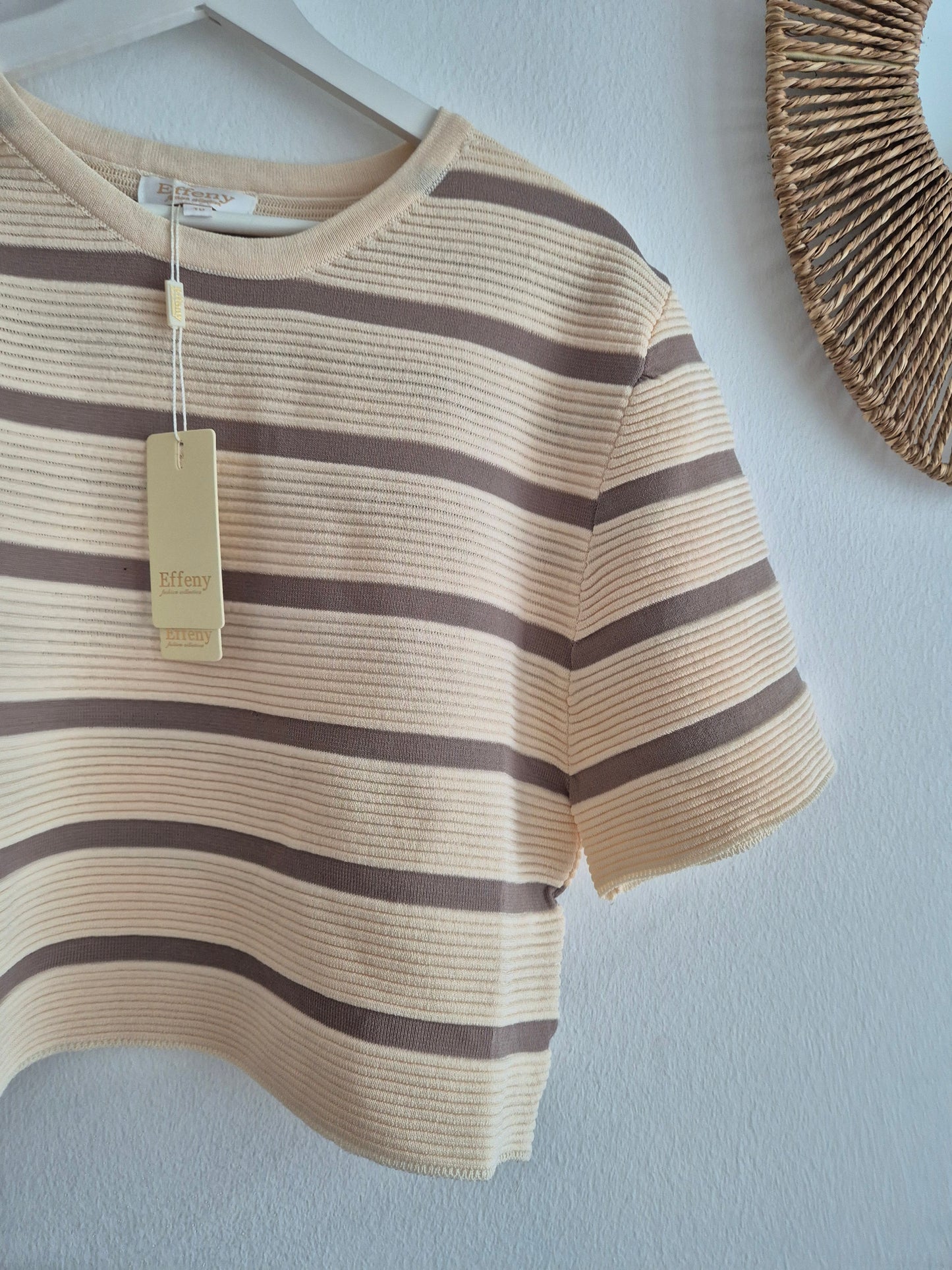 Ribbed Tshirt beige