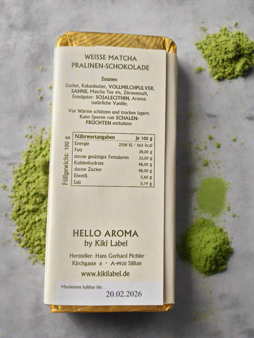 Matcha Schokolade