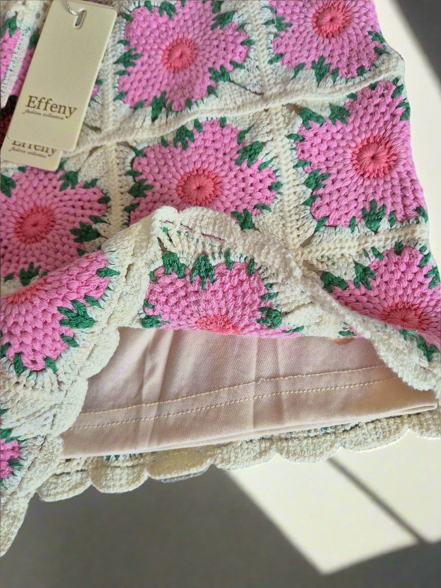 Häkelshorts Flower