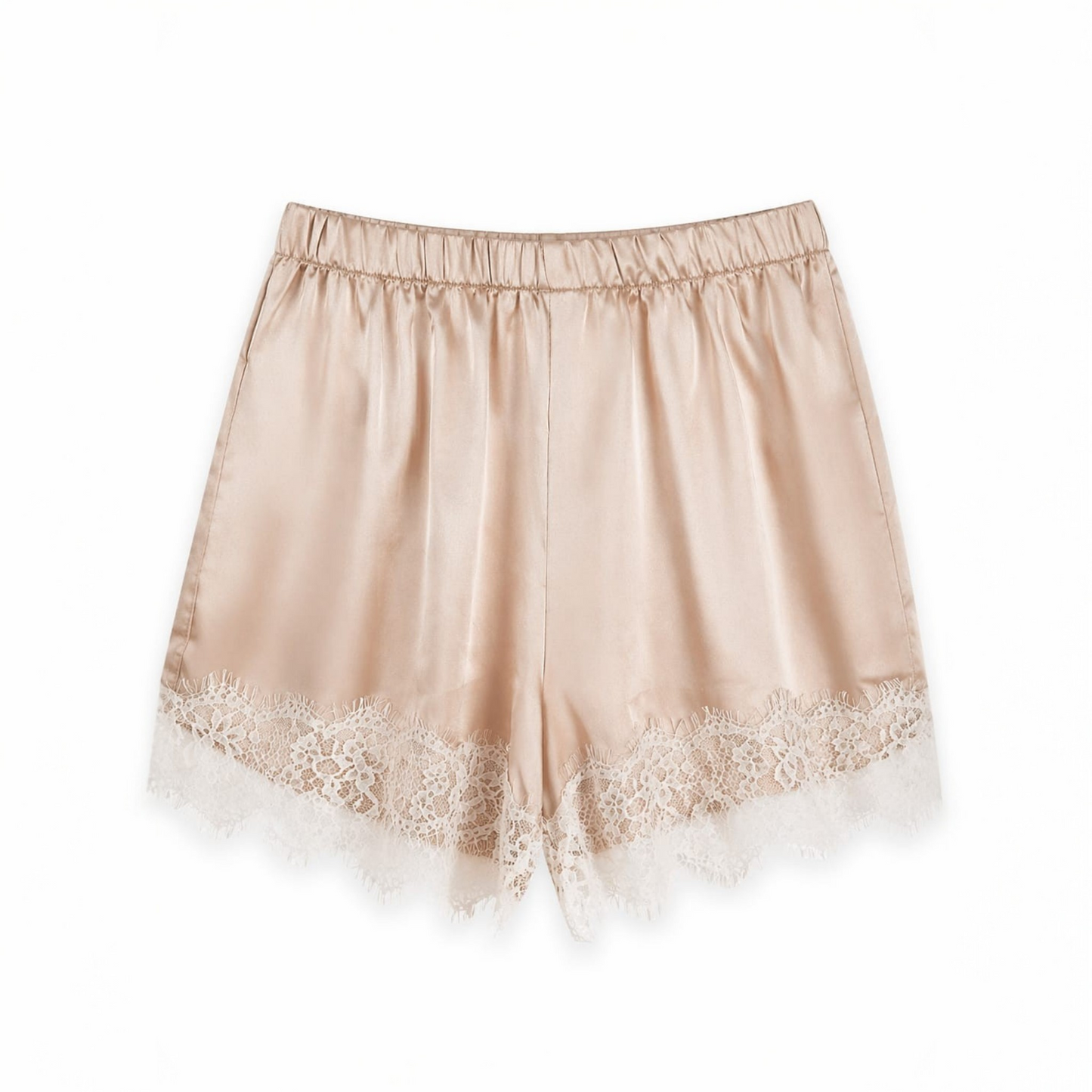 Satin Spitzen Shorts