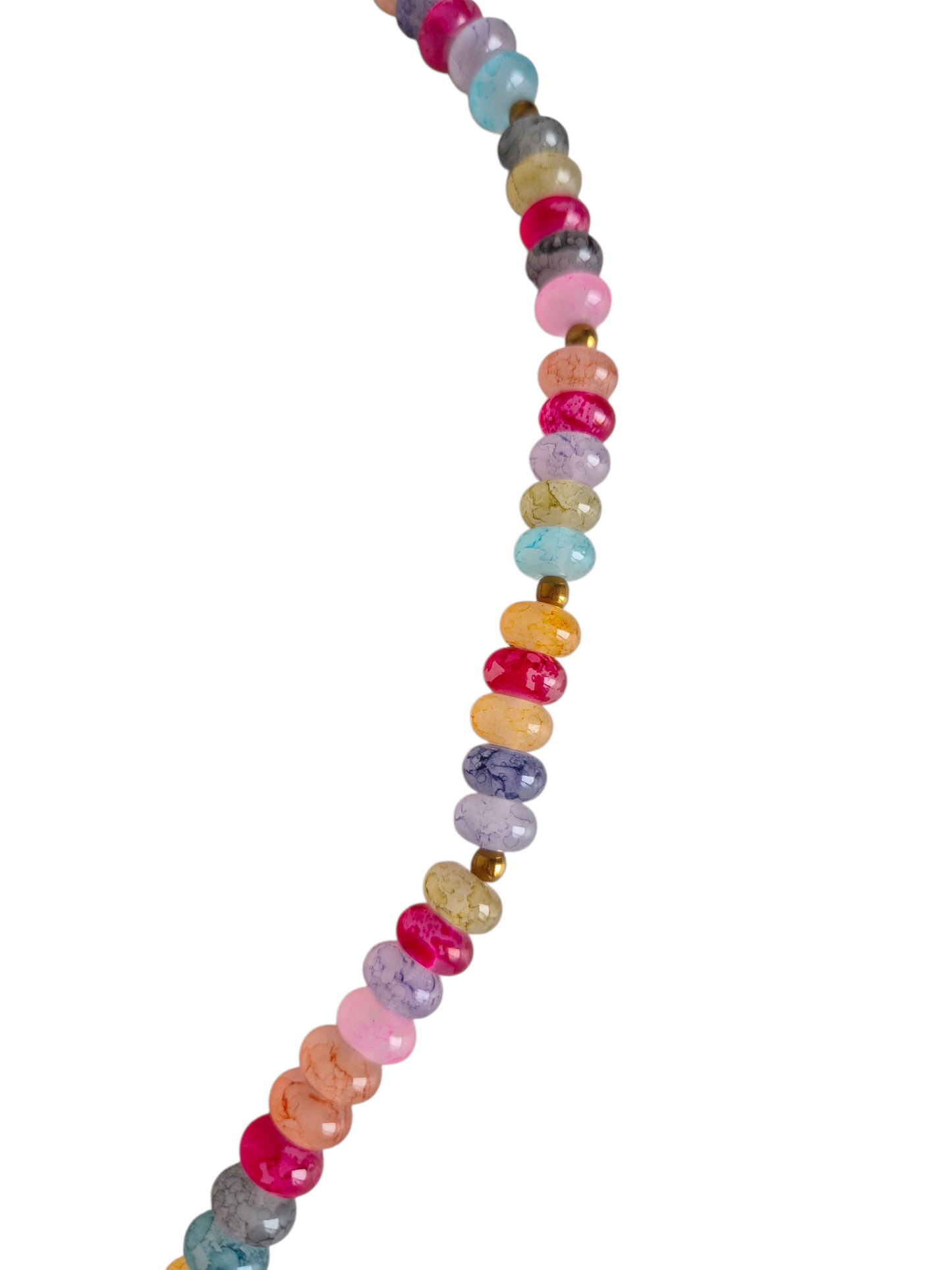 Bunte Perlenkette mit Fisch-Anhänger Lagoon