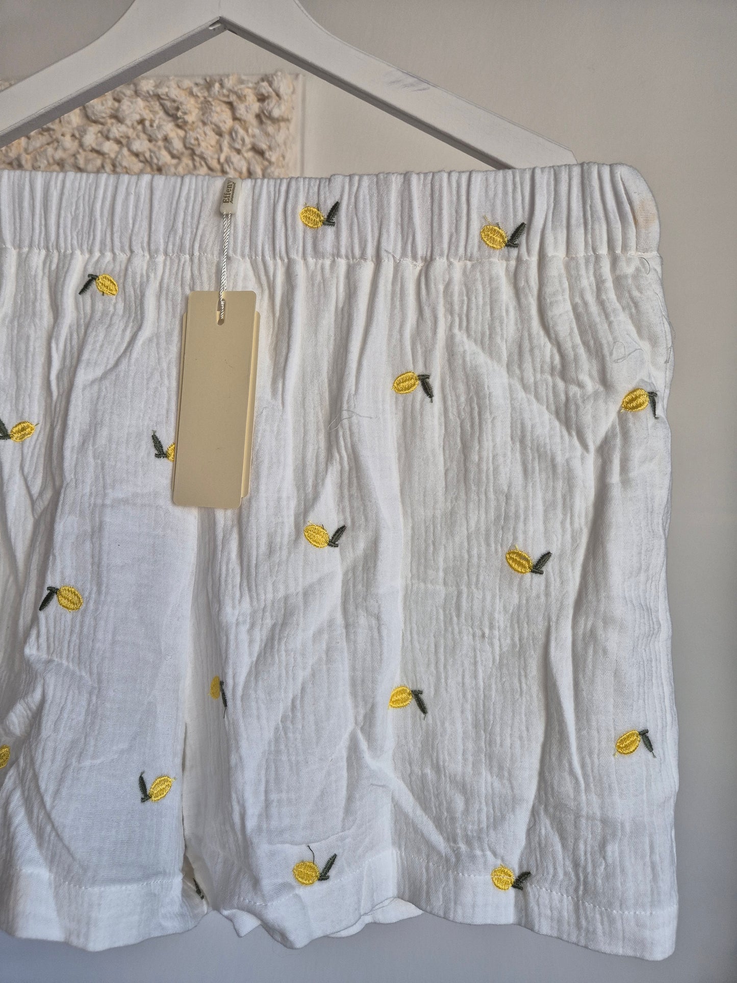 Musselin Shorts Zitronen