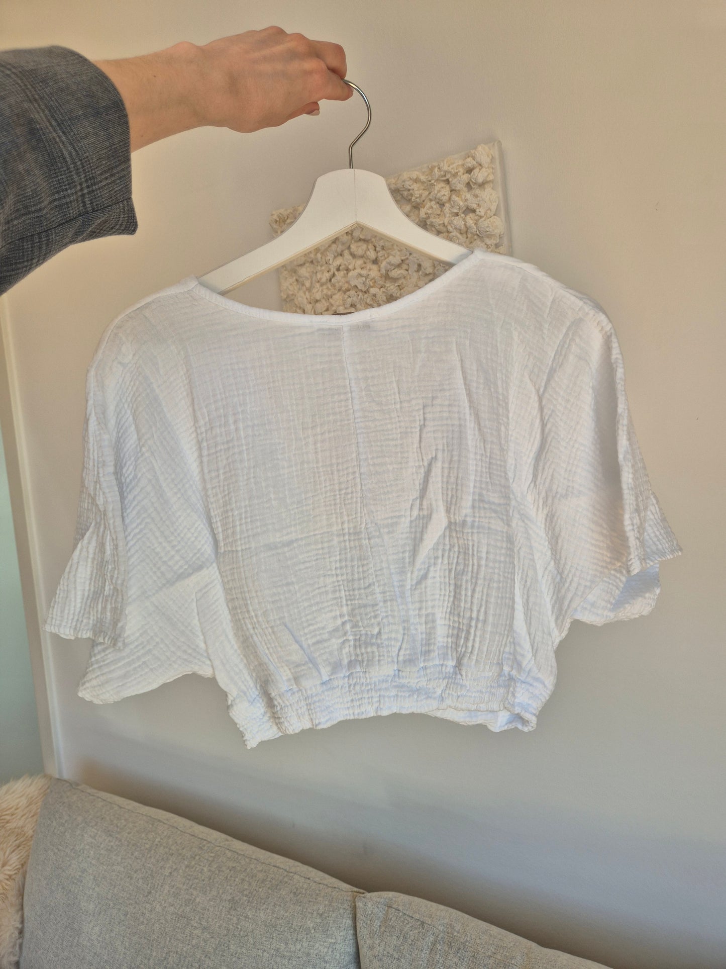 Musslin Bluse White
