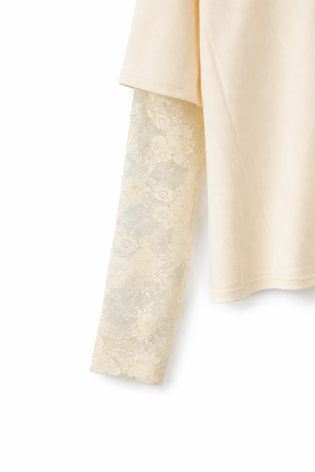 Shirt mit Spitzenärmeln