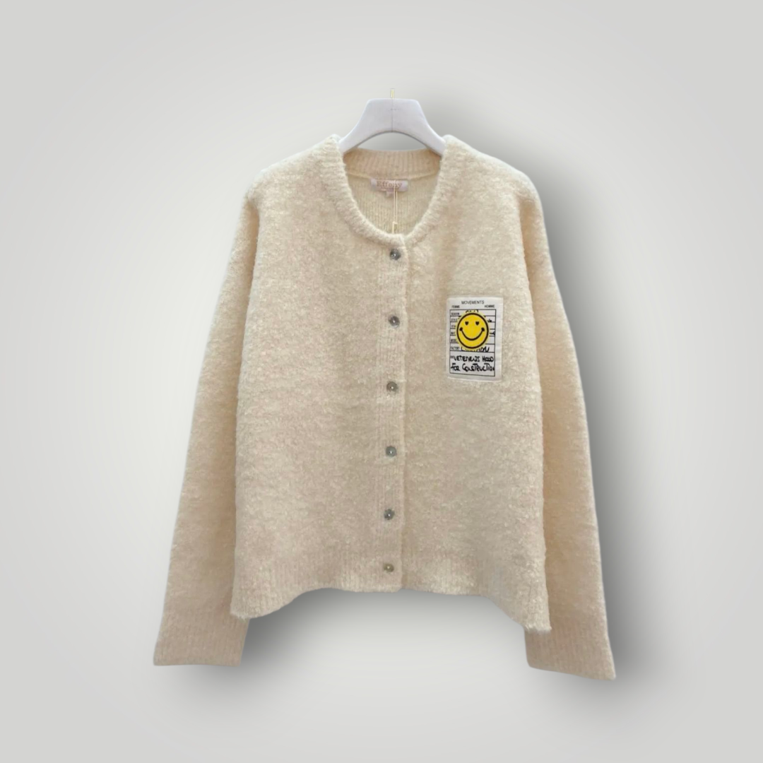 Bouclè Cardigan Creme