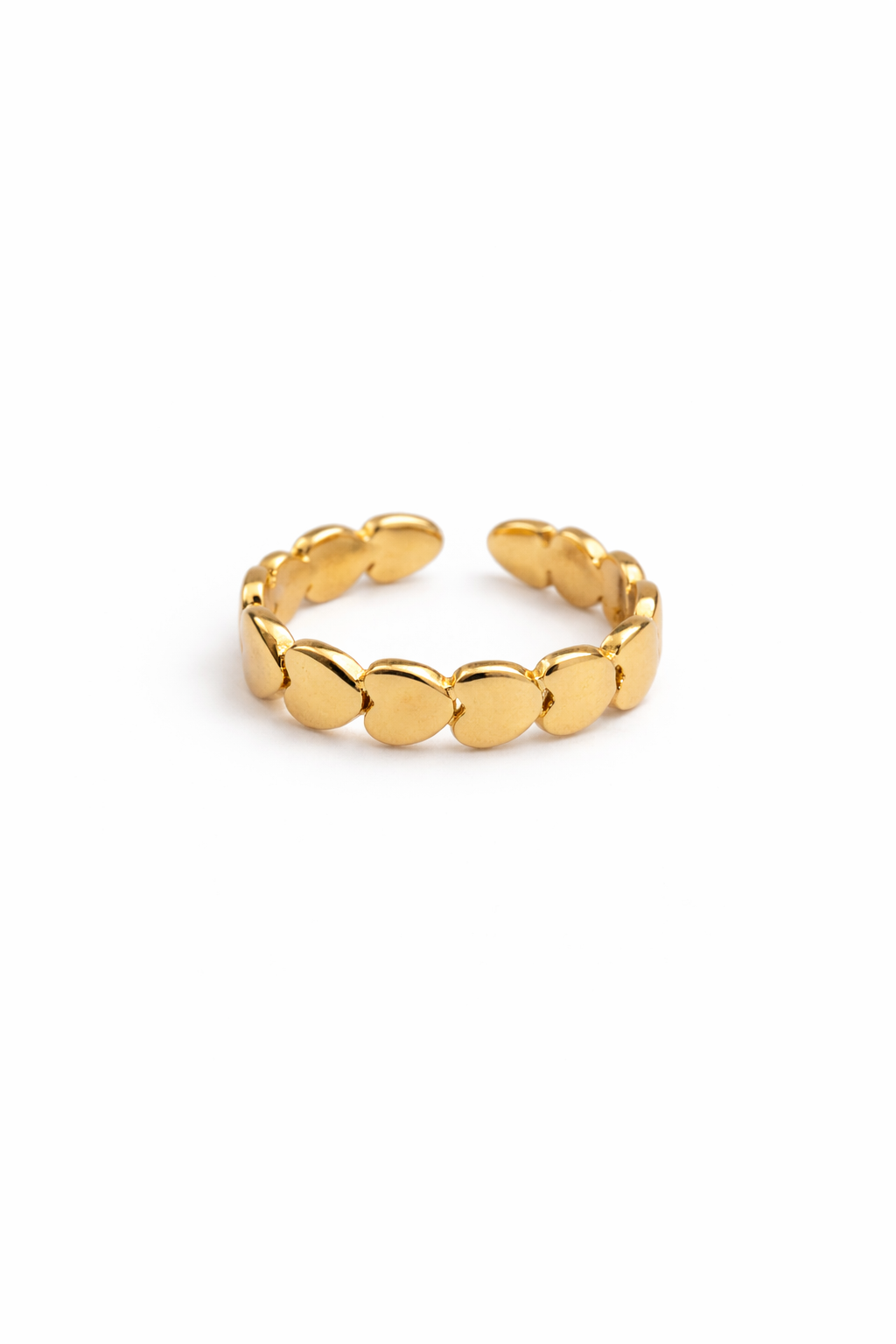 Herz Ring 14k vergoldet