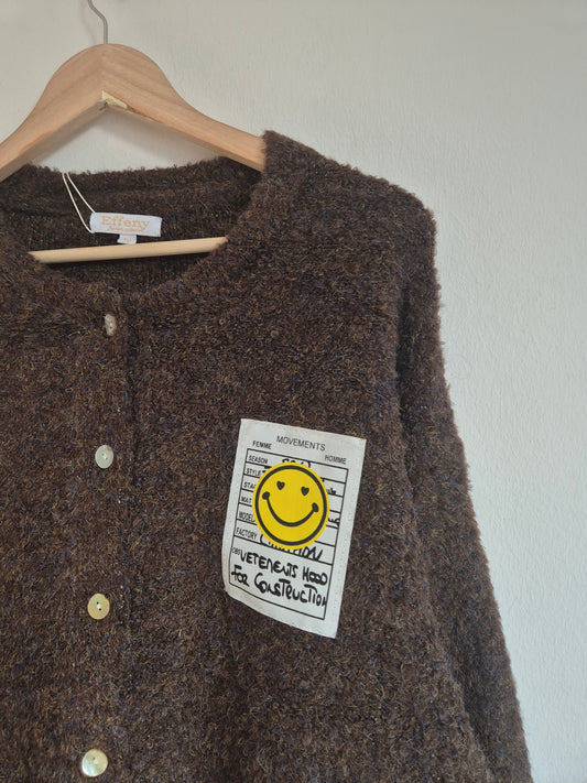Bouclé Cardigan Coffee