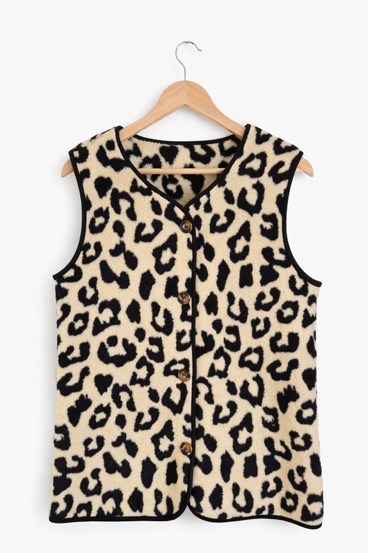 Leopardenmuster Weste