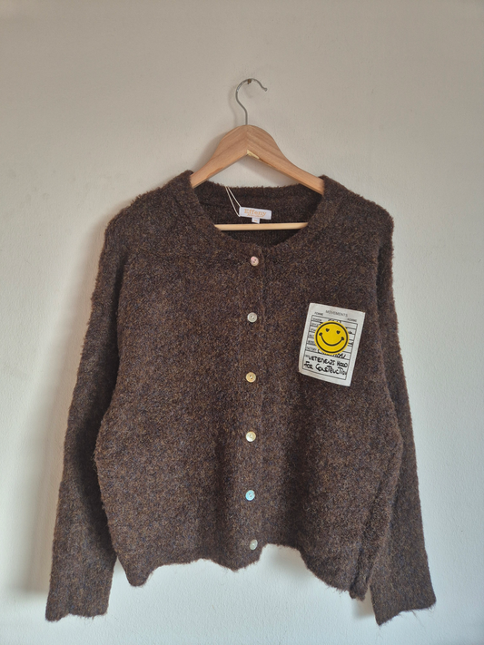 Bouclé Cardigan Coffee