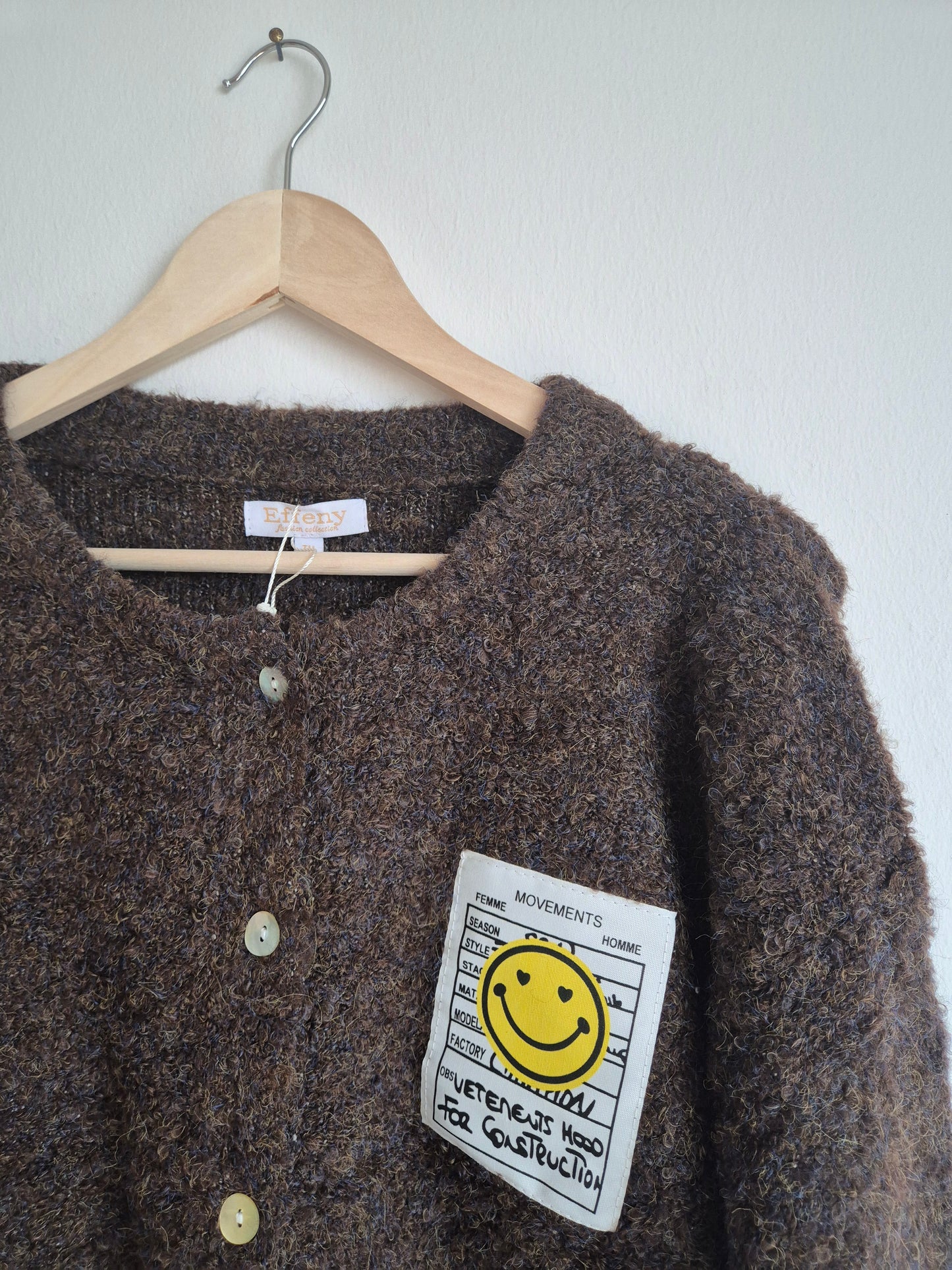 Bouclè Cardigan Coffee