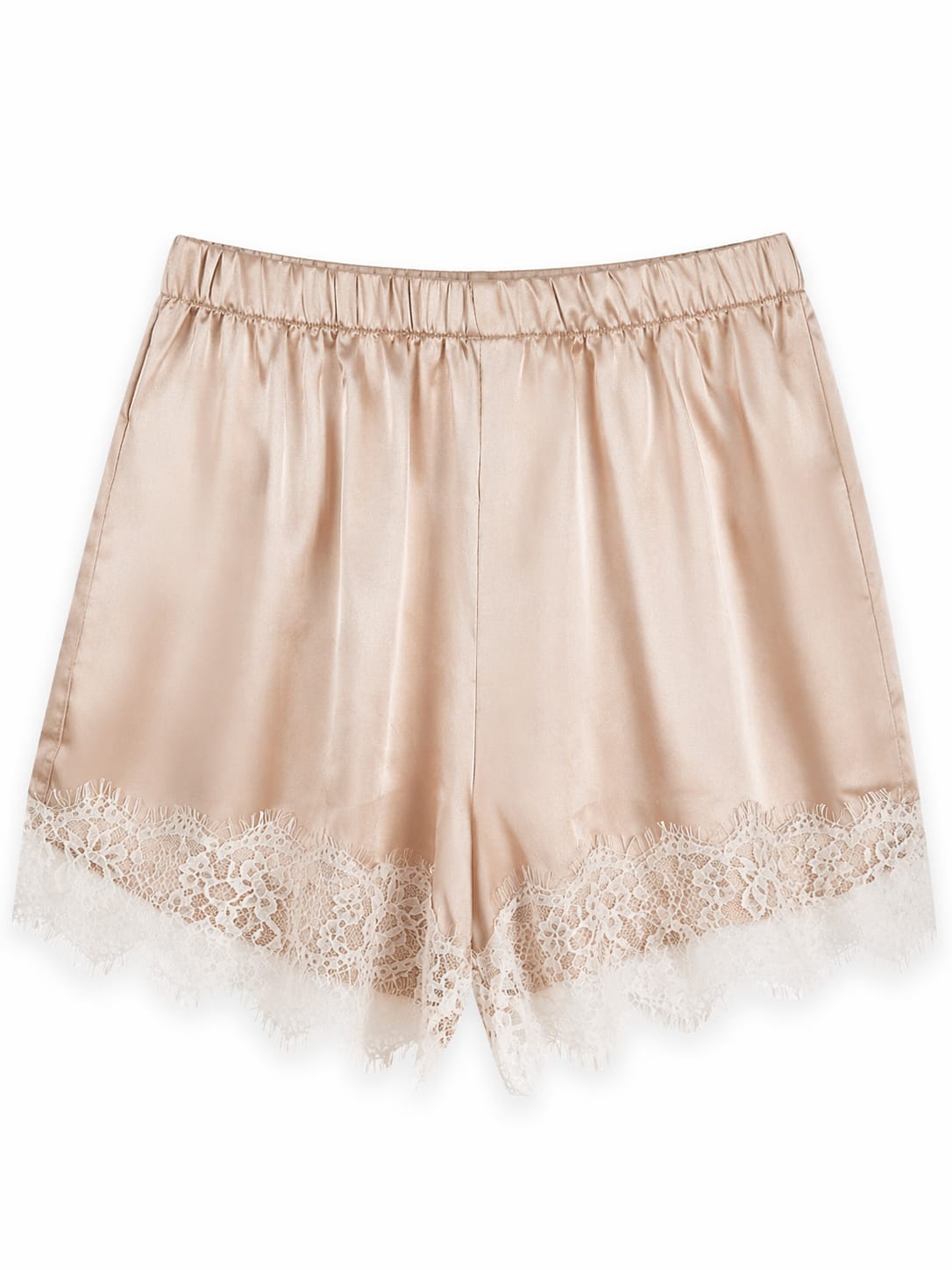 Satin Spitzen Shorts