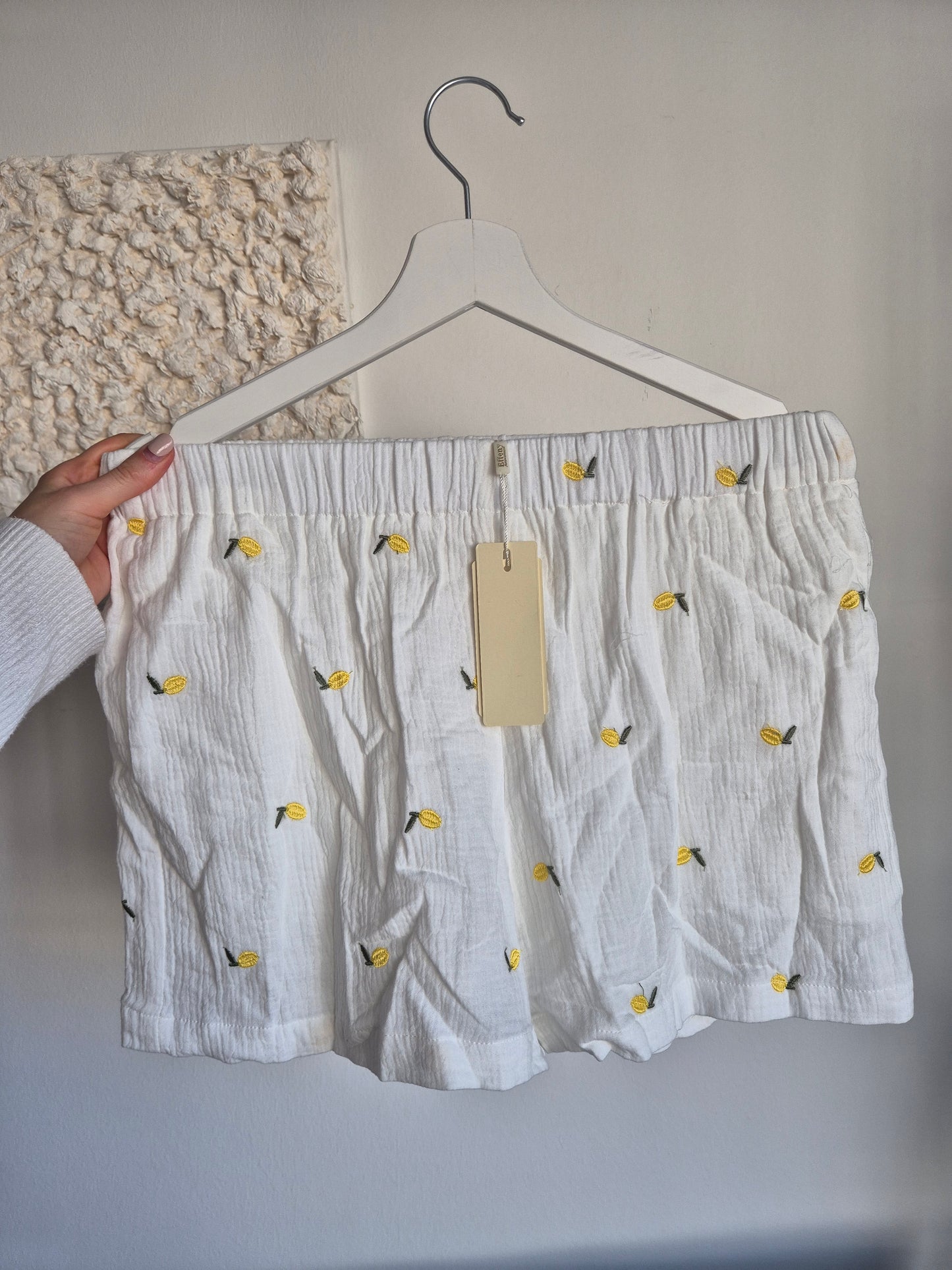 Musselin Shorts Zitronen