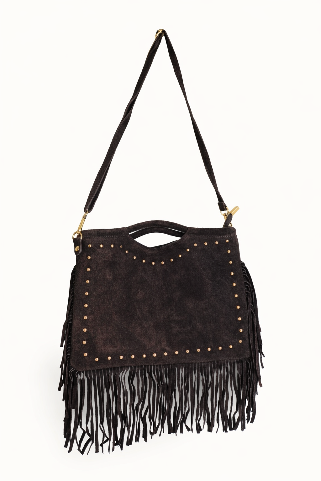 Leder Fransen Tasche