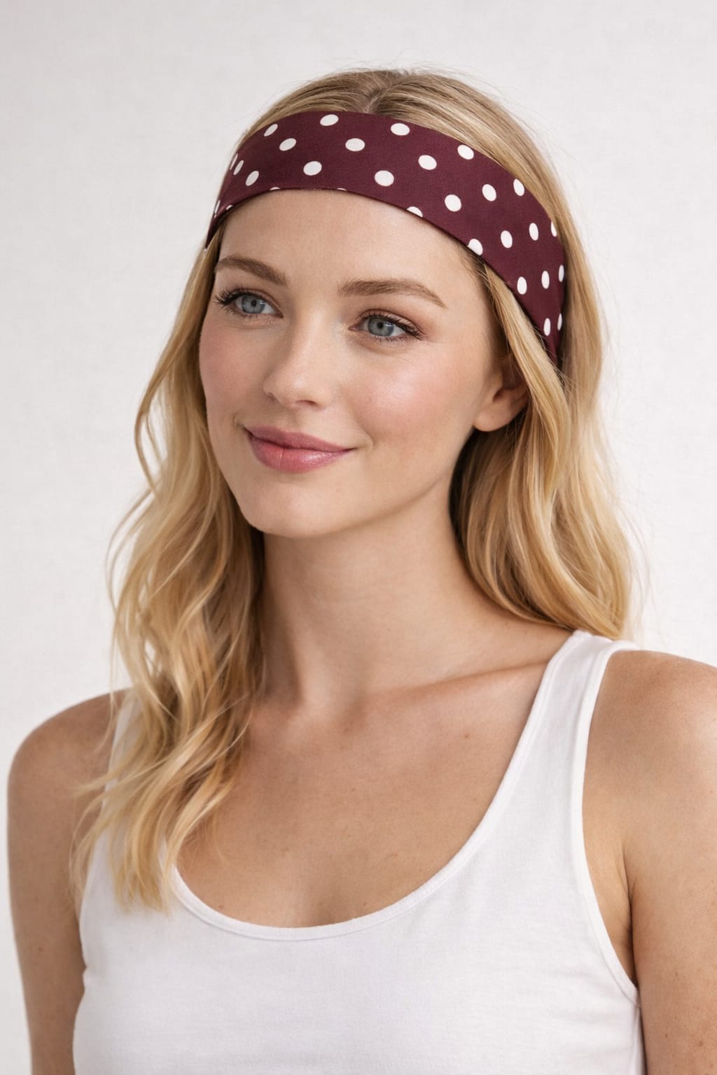 Polka Dots Haarband Braun