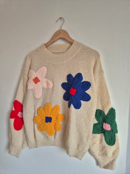 Blumen Pullover