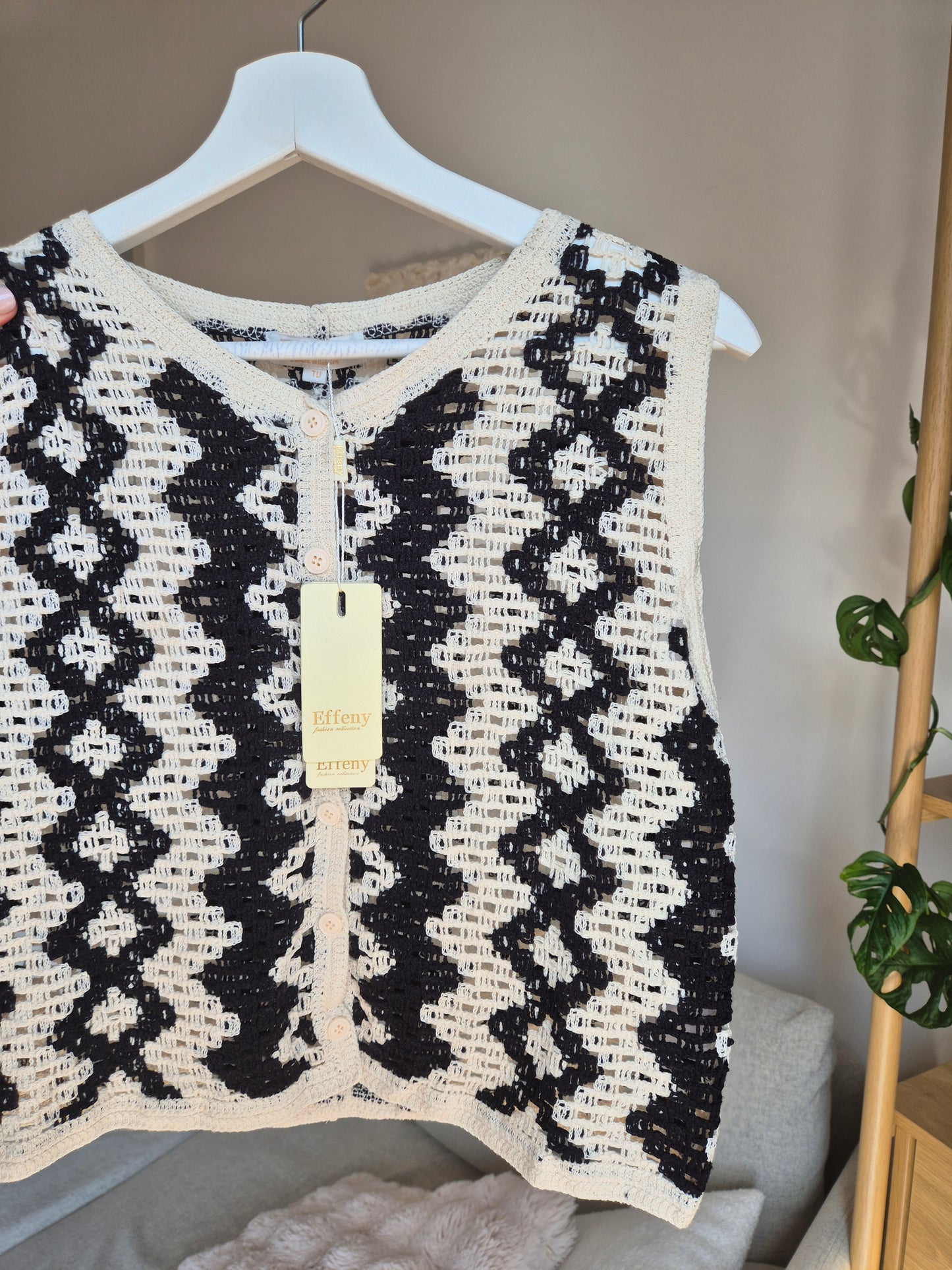 Sommer Weste Ribbed