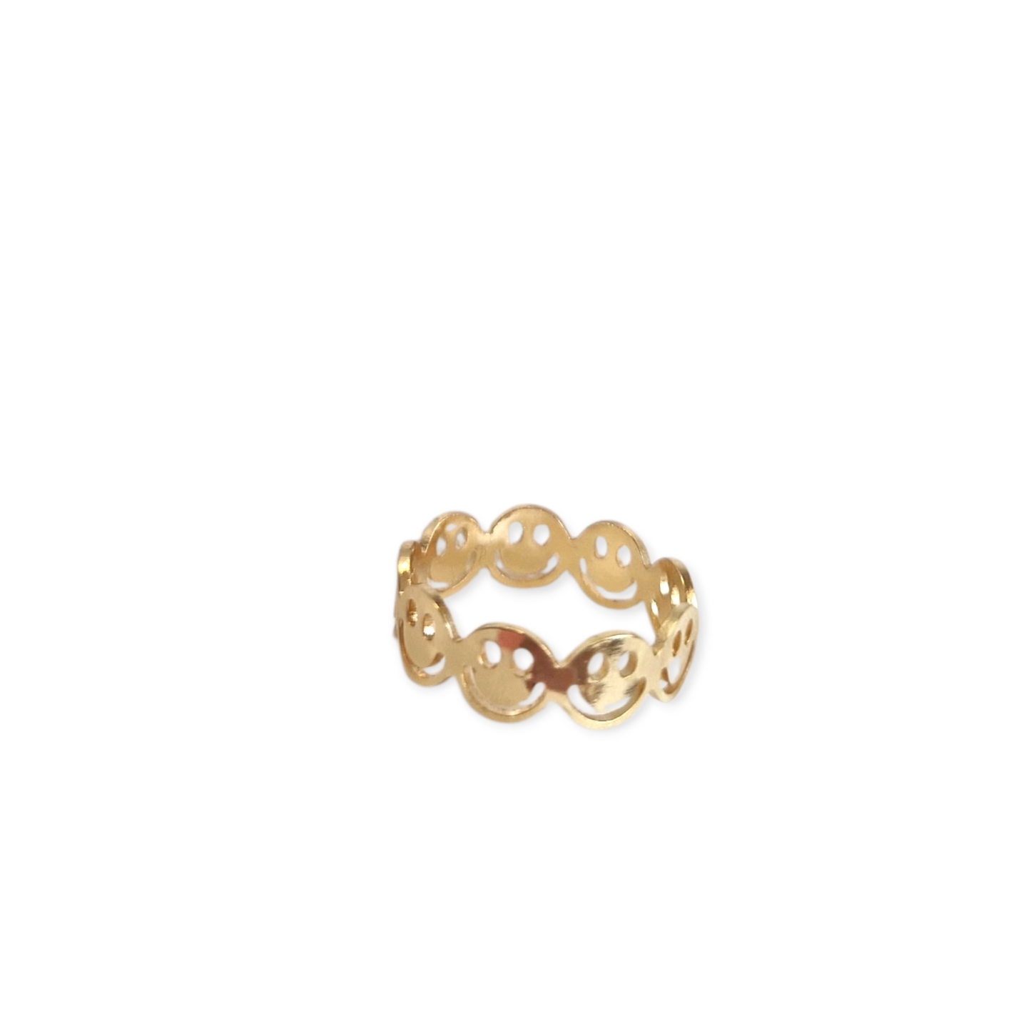Smiley Ring 14k vergoldet