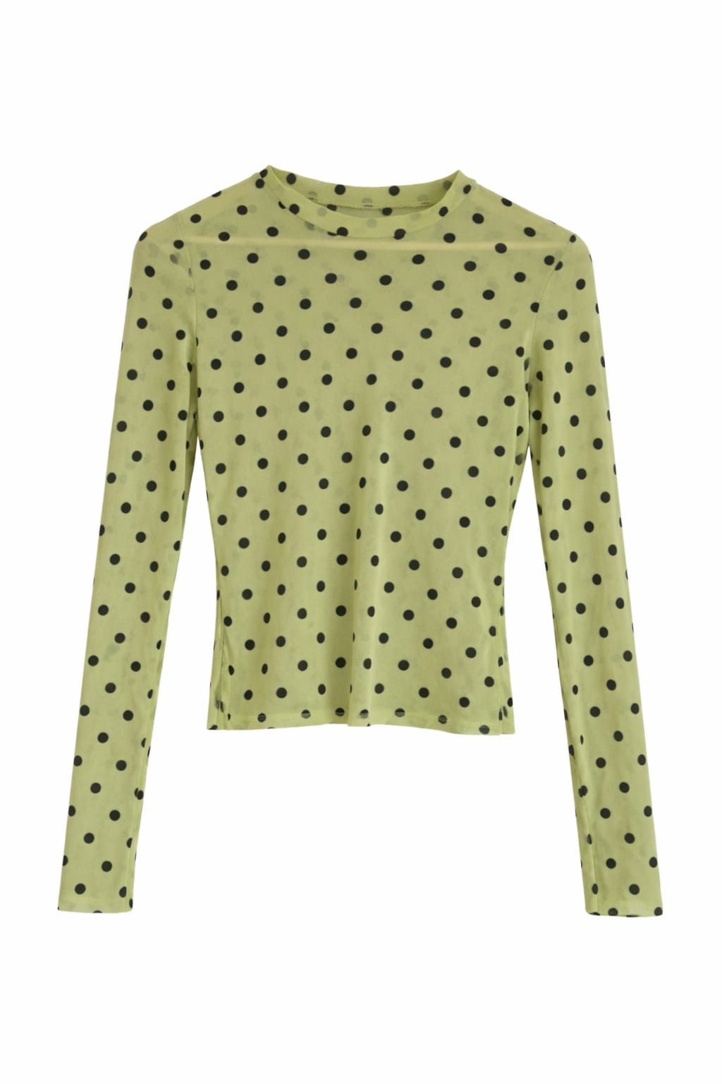 Polka Dots Meshshirt Green