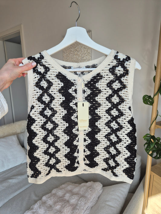 Sommer Weste Ribbed